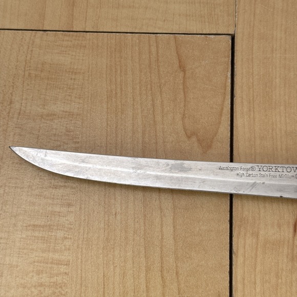 Vintage Washington Forge Yorktowne Fillet Boning Knife Brazil Wood Handle 12.25" - Picture 6 of 11